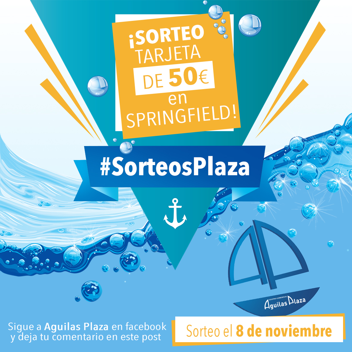 BASES SORTEO FACEBOOK DE TARJETA DE 50 EUROS EN SPRINGFIELD