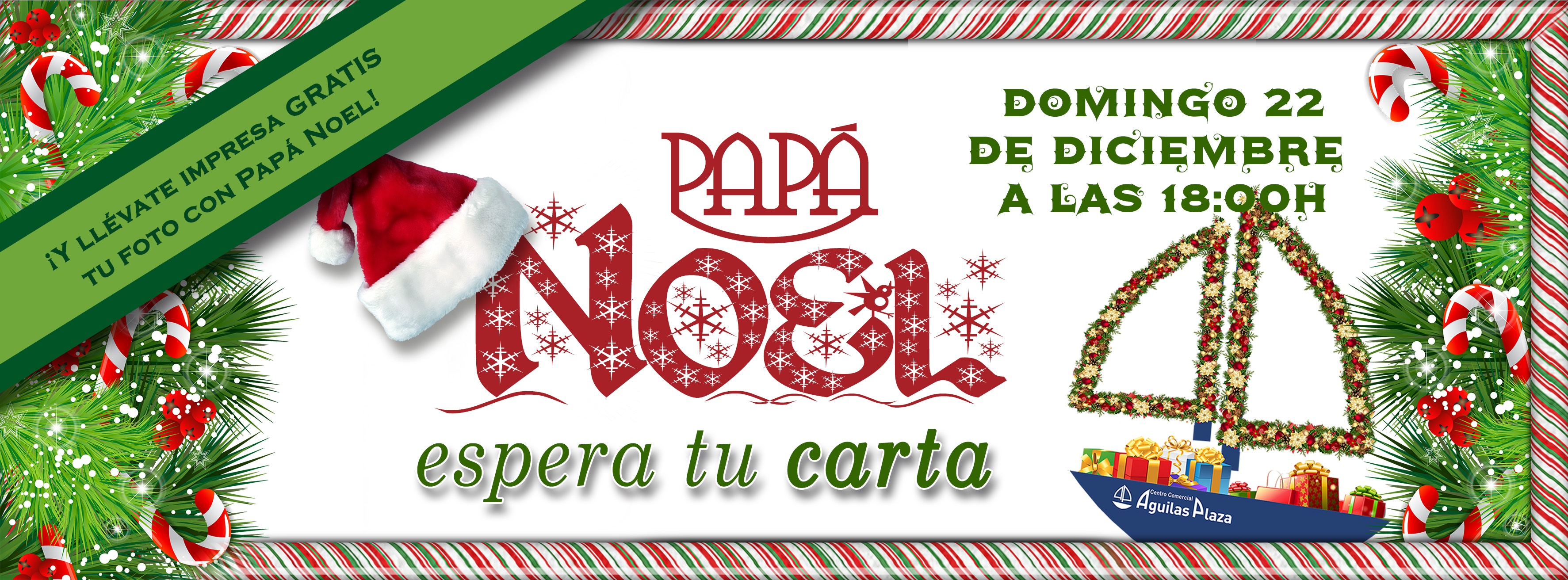 PAPÁ NOEL EN CC ÁGUILAS PLAZA EL DÍA 22